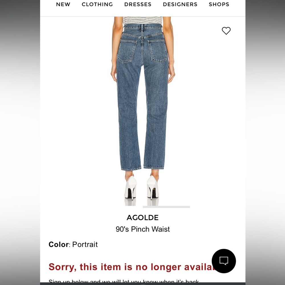 Agolde 90s Pinch Waist Jeans